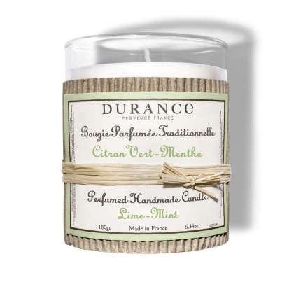 bougie parfumée citron vert menthe