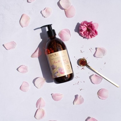 Savon liquide rose et safran 2