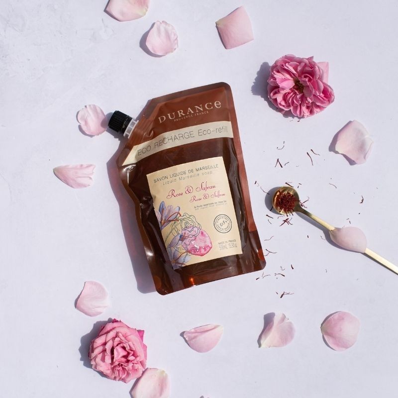 Eco-refill liquid Marseille soap Rose & Saffron