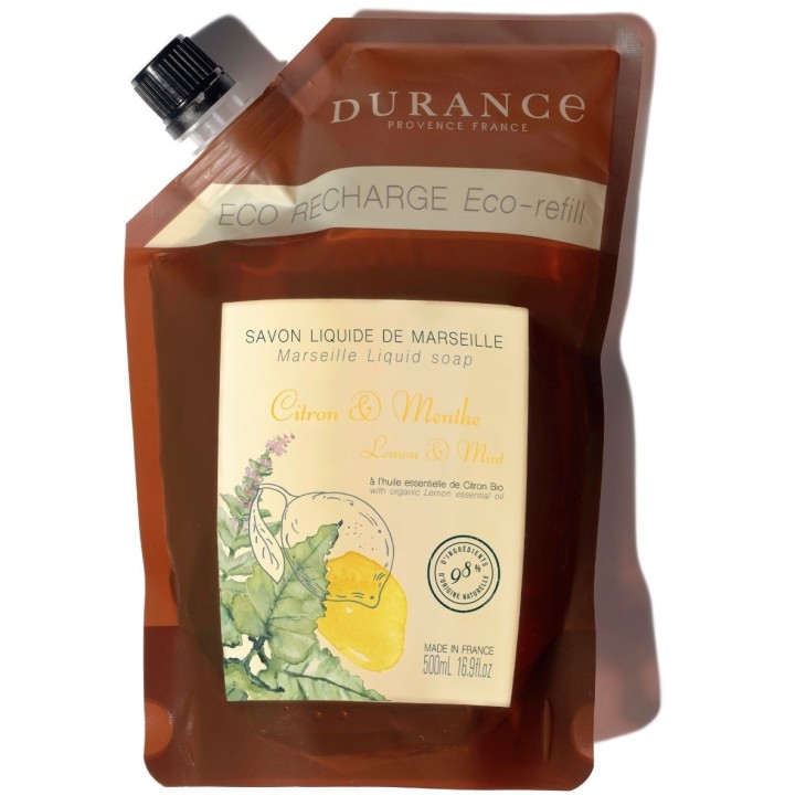 Eco-refill liquid Marseille soap Lemon & Mint