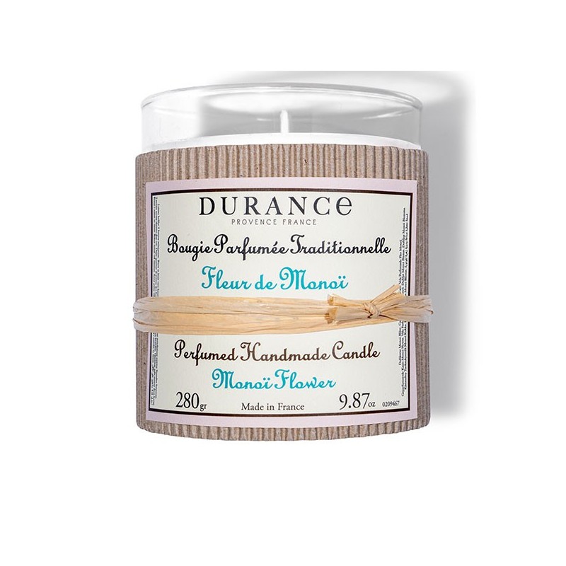 bougie grand format fleur de monoï