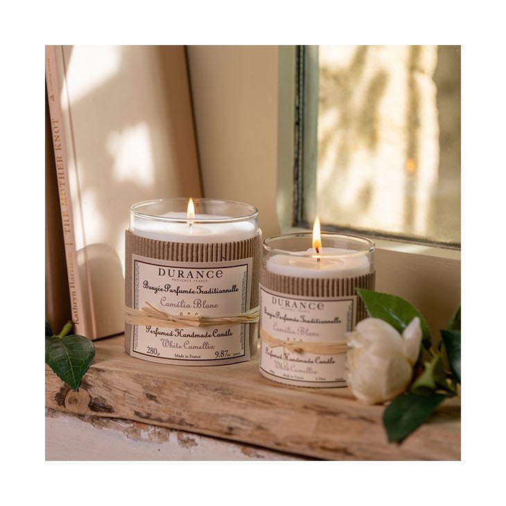 Large Scented Candle White Camellia