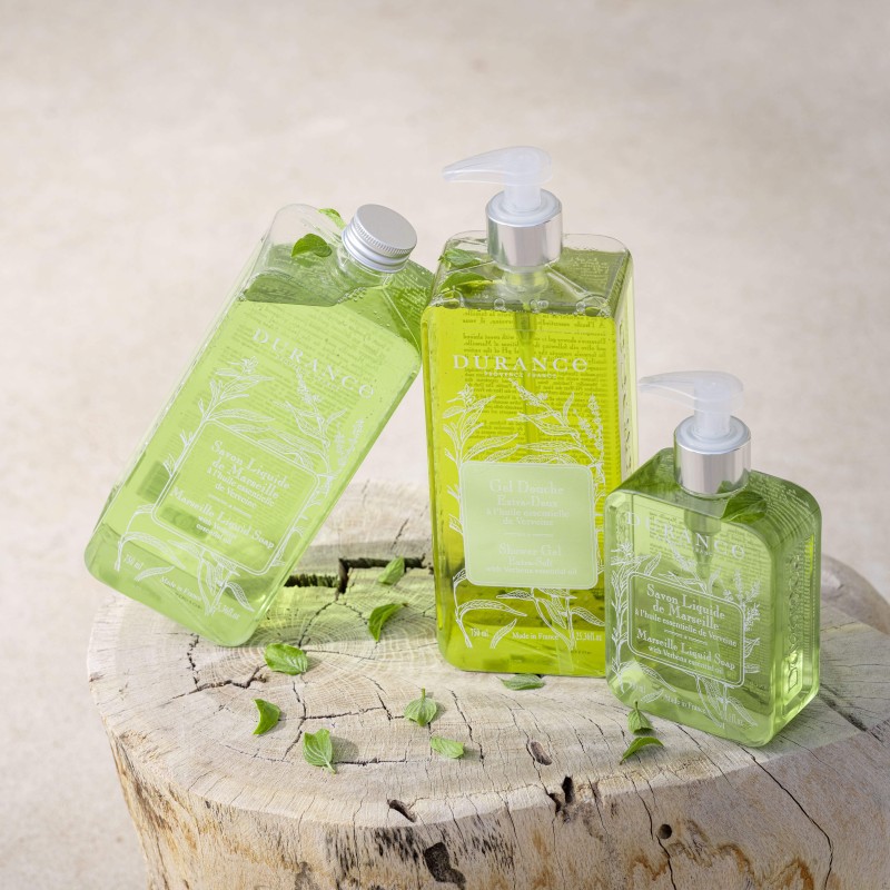 Liquid Marseille Soap with Refill Verbena essential oil