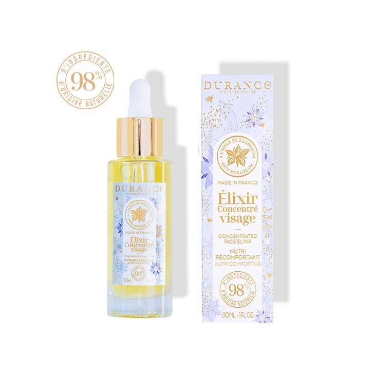 Concentrated face elixir with borage oil