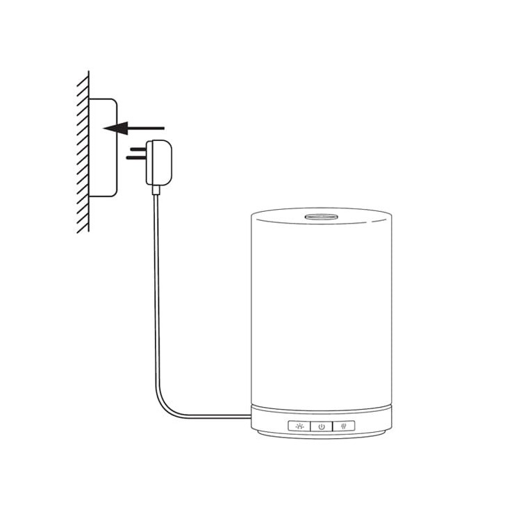 schéma diffuseur électrique brume de parfum