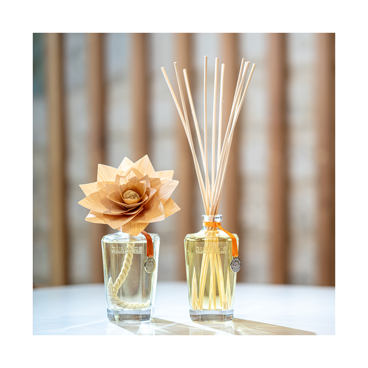 Fleur parfumée grand format ambre précieux