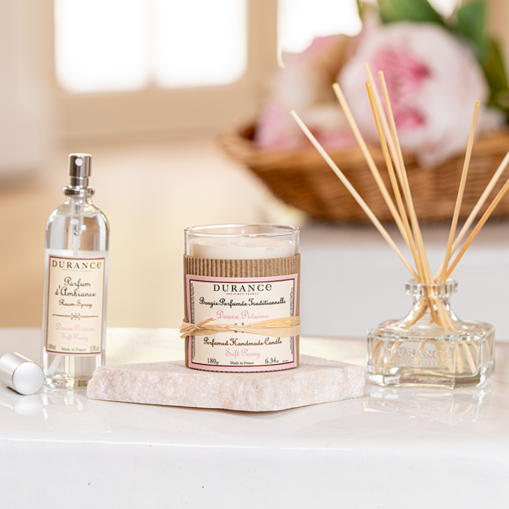 senteur pivoine diffuseur bougie