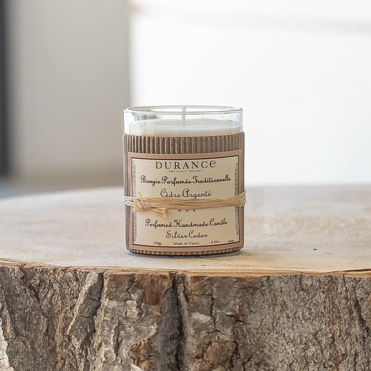 bougie parfumée cèdre durance