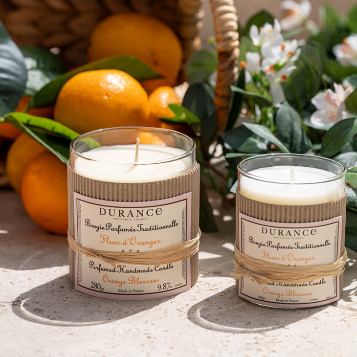 bougies fleur d'oranger