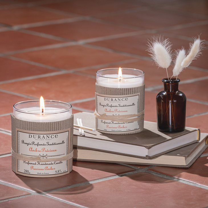 bougies ambre précieux
